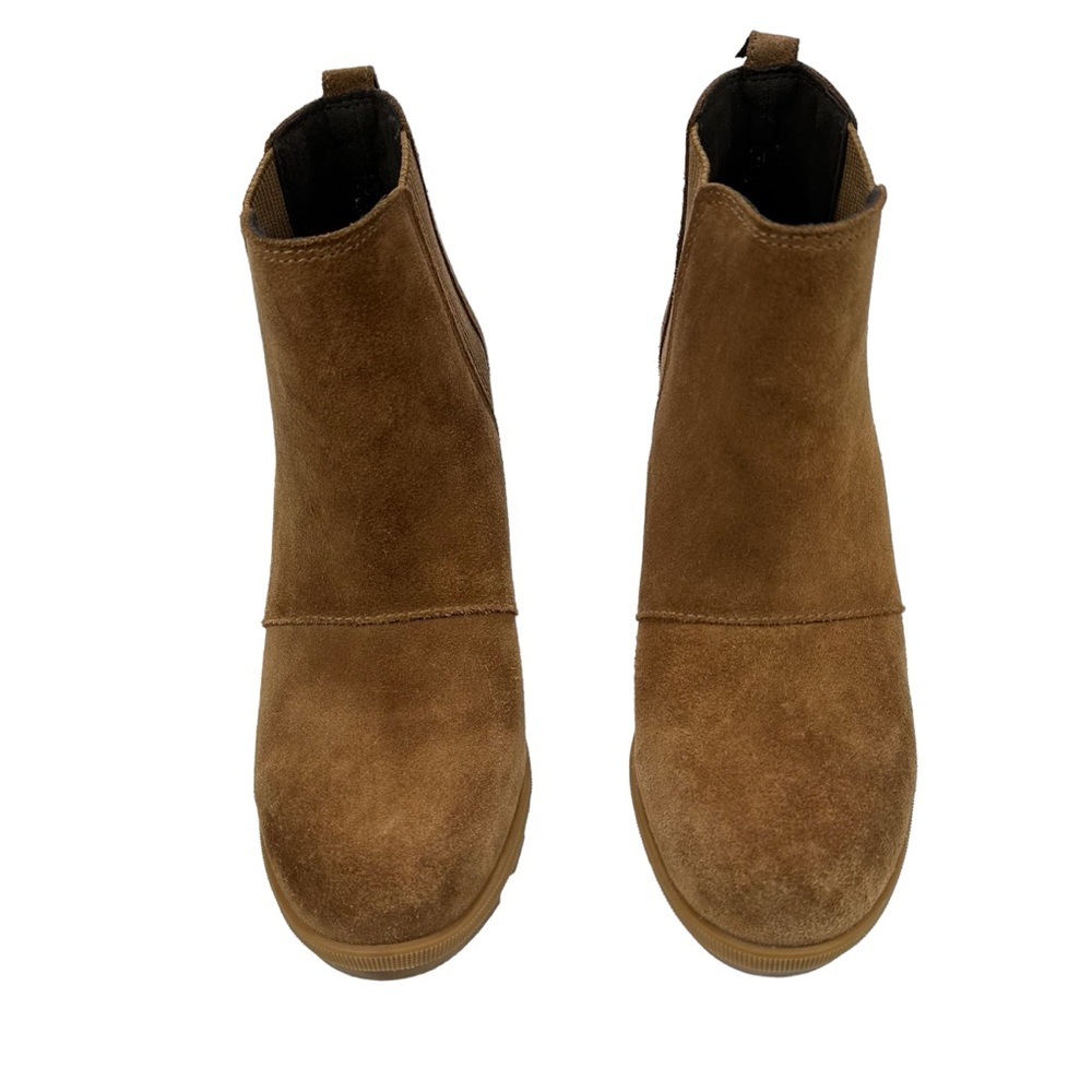 Sorel Joan of Arc Wedge Chelsea Suede Boots, 6 1/2 - Picture 2 of 10